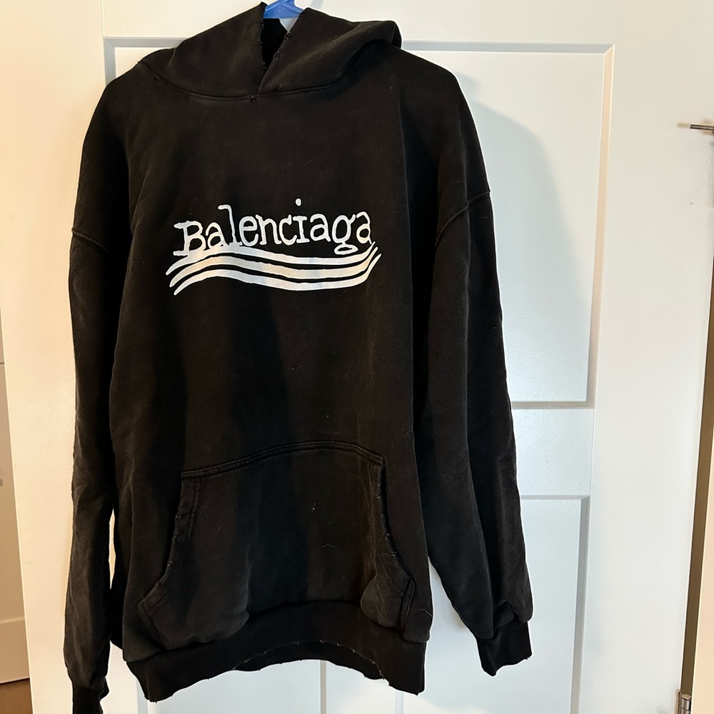 Balenciaga black size large sweatshirt NWOT